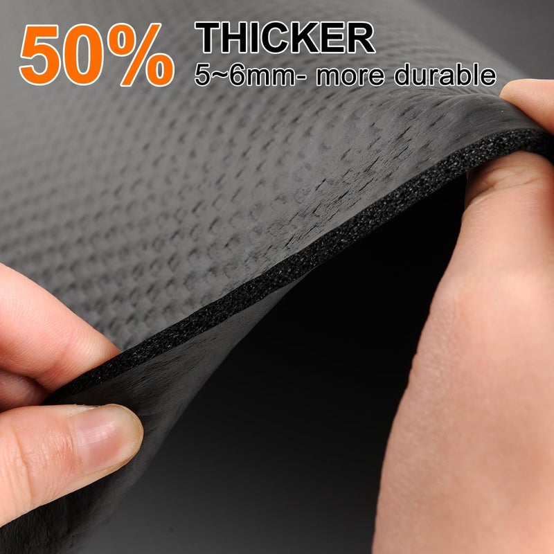 TONINT Bike Mat,Treadmill Mat,Compatible for Elliptical,Exercise Bikes, Stationary Cycles,Spin Bike,Under Exercise Bike Trainer Pad for Indoor Stationary Gym Fitness Equipment Hardwood Floor Protector - Image 5
